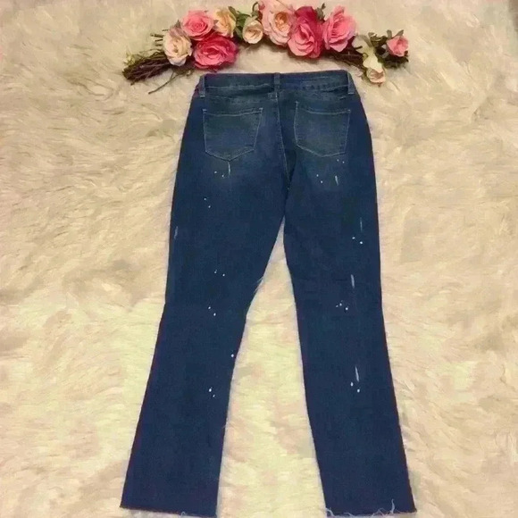 YMI Ankle Jeans Skinny Washed Destroyed 9 - Picture 2 of 3